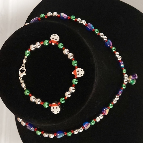Children's Christmas Necklace and Bracelet - Picture 2 of 8